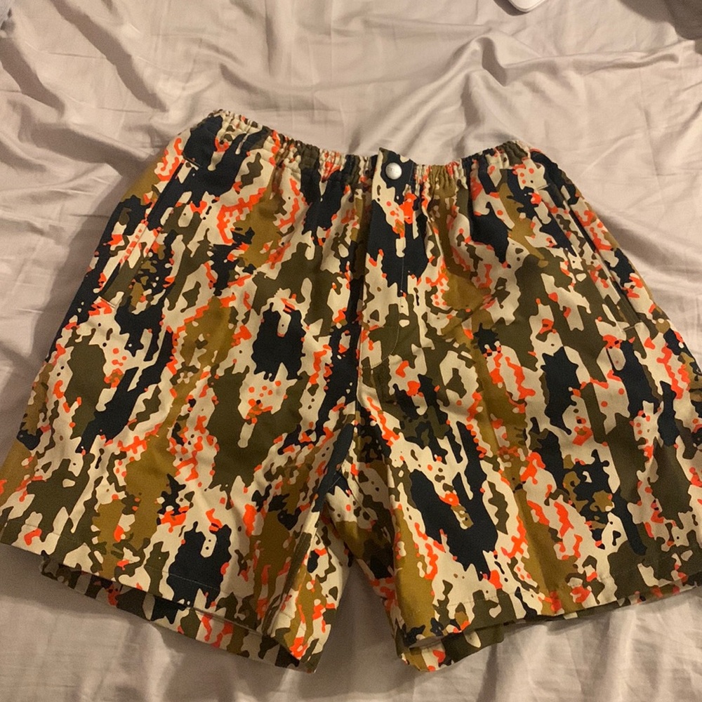 Roberto Cavalli men’s abstract camo shorts size 48 Italian Org $625